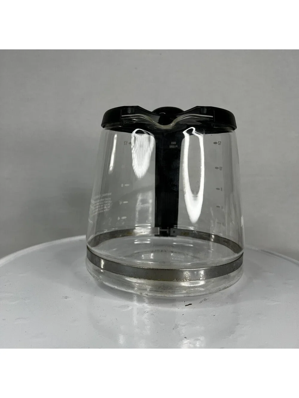 MR COFFEE 12-Cup Glass Carafe Pot Replacement with Black Lid & Handle